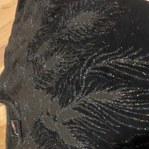 vintage 1990 MAG sweater large Isarel glitter Woman - Picture 3 of 8